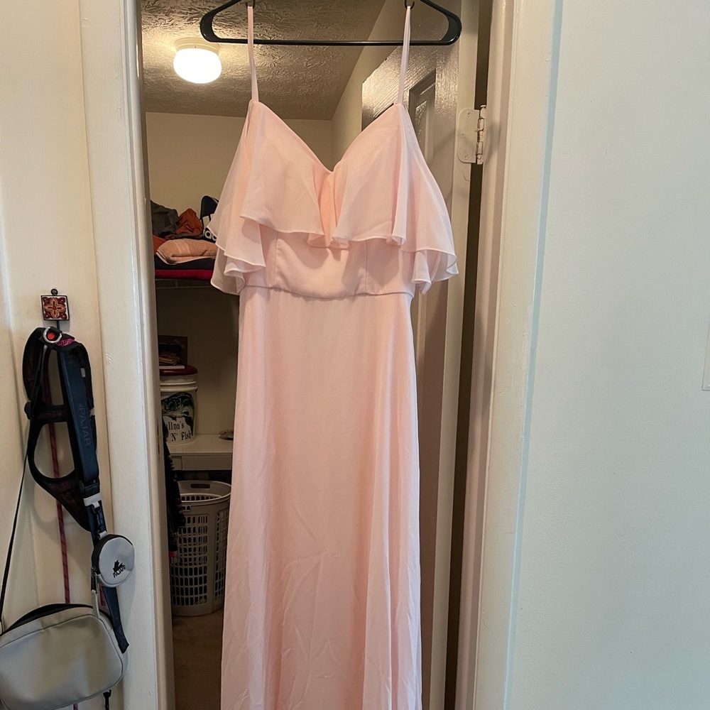 Kanali K Style #1783 Petal Pink Floor Length Bridesmaid Dress *WORN ONCE*